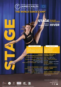 Affiche du Stage d'Hiver (février 2026) - Centre chorégraphique James Carlès à Toulouse